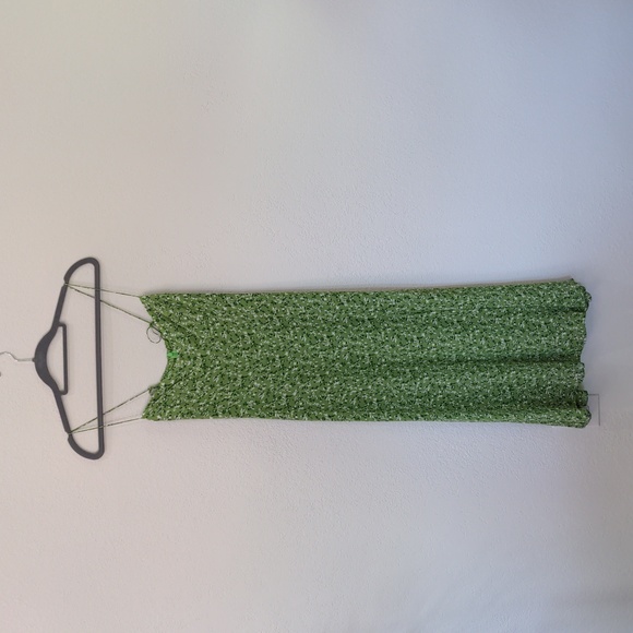 Reformation Juliette Midi Dress - Samantha Tie Strap Front Slit - Picture 2 of 10